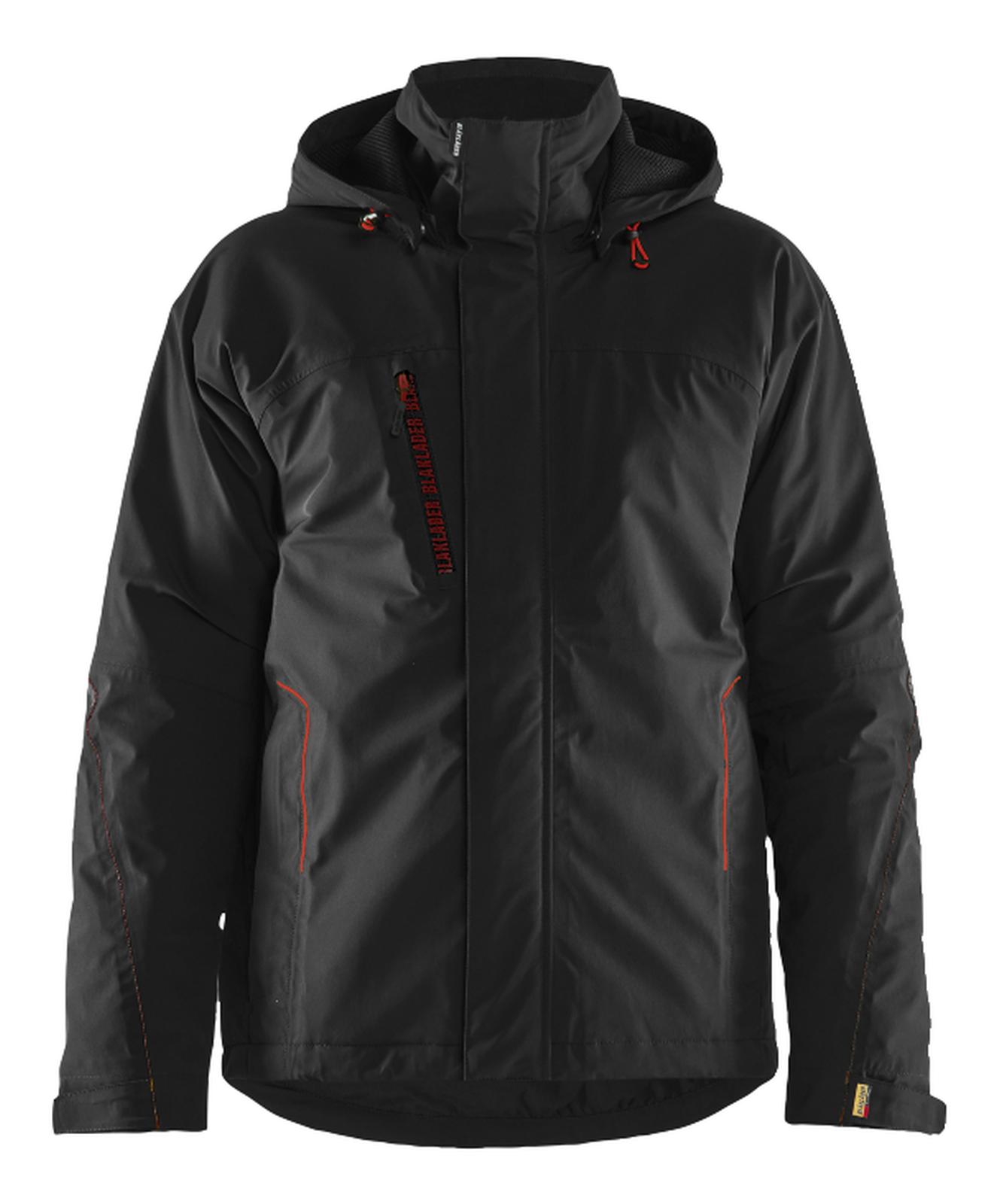 Blaklader Wind regen sneeuw Dames Winterjassen 44081917 4-weg stretch lichtgewicht zwart-rood(9956)