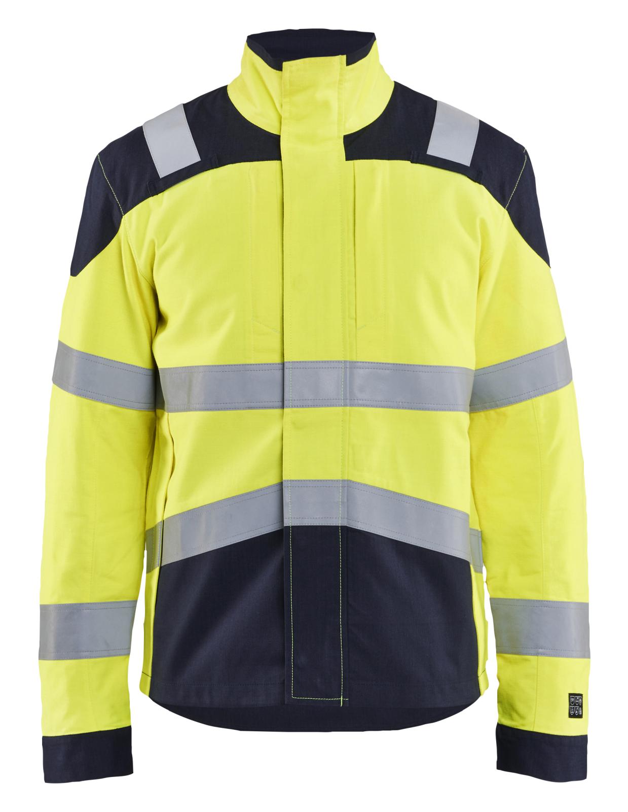 Blaklader Vlamvertragend Multinorm Jack 44181512 APC 2 inherent vlamwerend antistatisch reflectie fluo geel-marineblauw(3389)