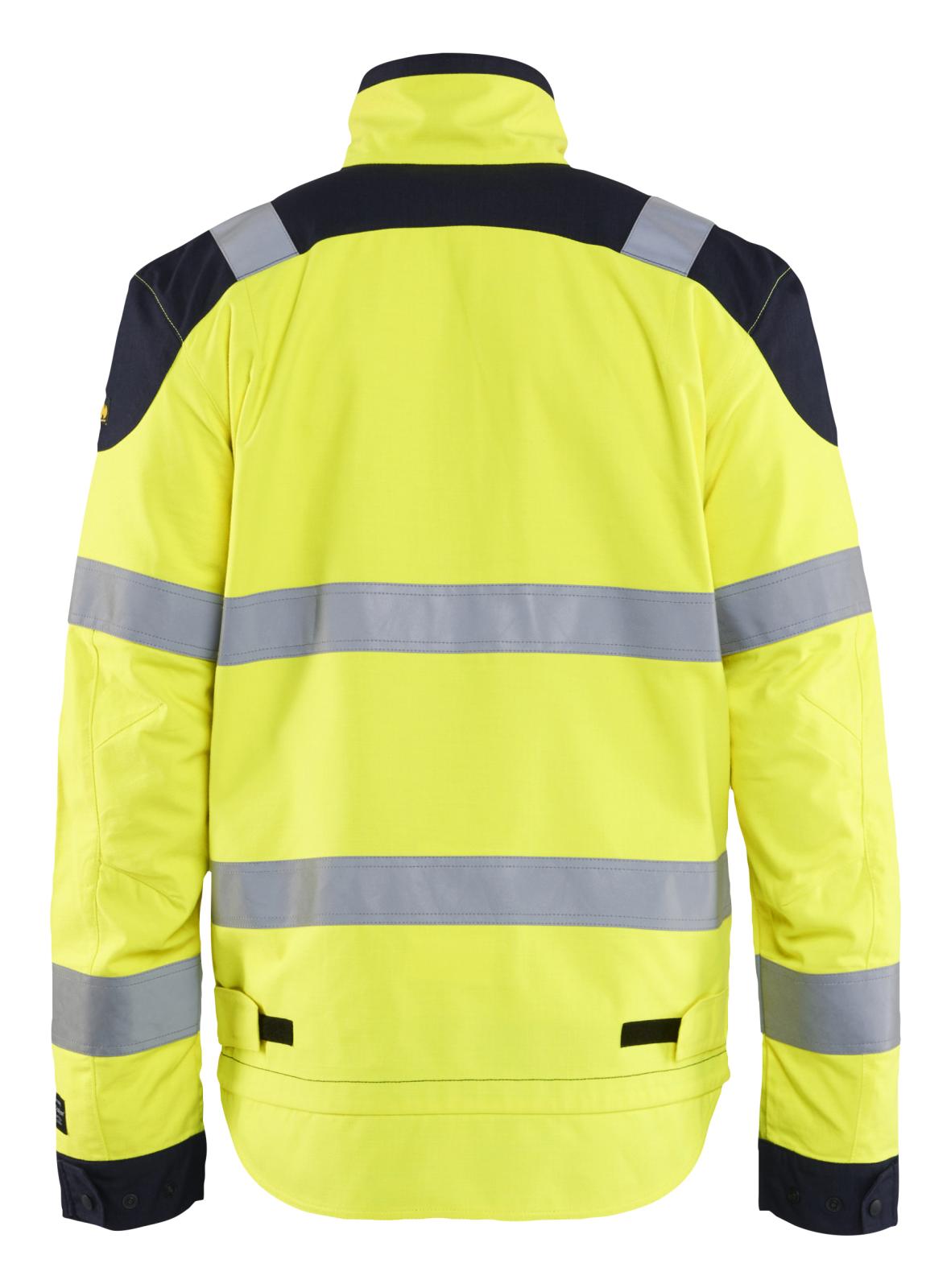 Blaklader Vlamvertragend Multinorm Jack 44181512 APC 2 inherent vlamwerend antistatisch reflectie fluo geel-marineblauw(3389)