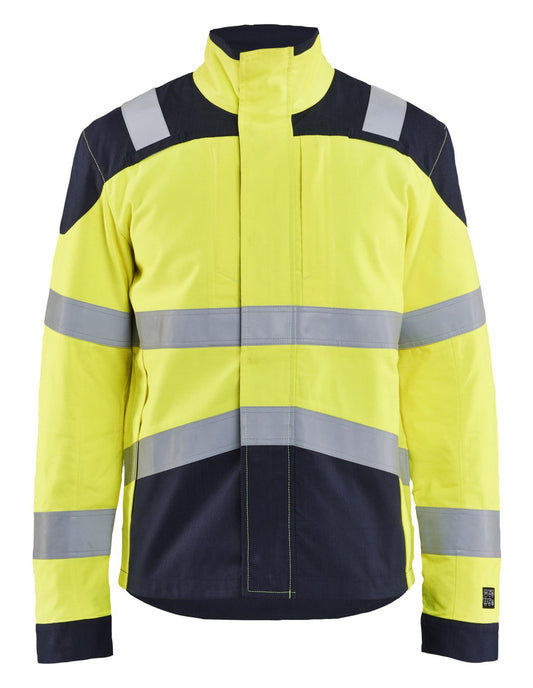 Blaklader Vlamvertragend Multinorm Jack 44181512 APC 2 inherent vlamwerend antistatisch reflectie fluo geel-marineblauw(3389)
