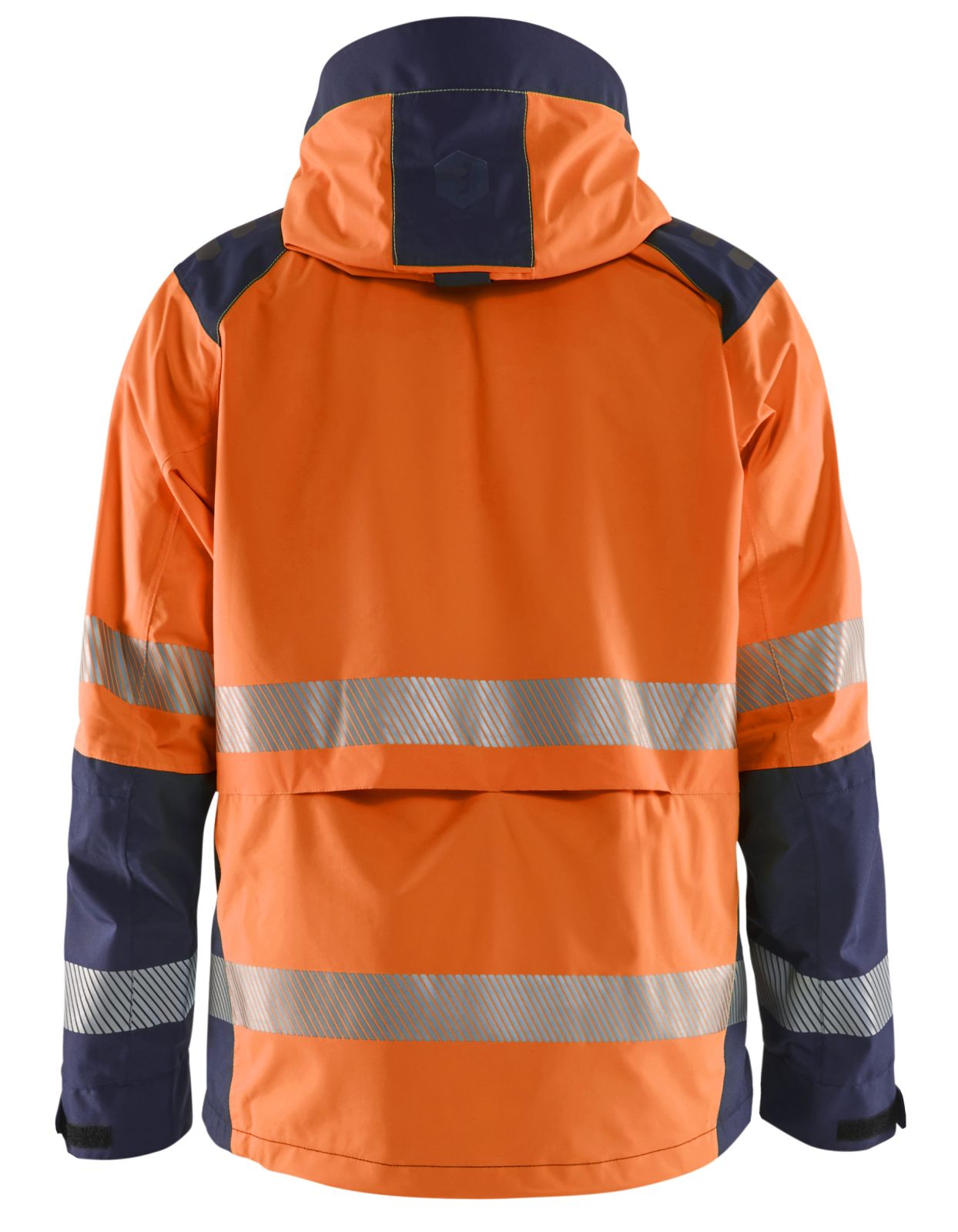 Blaklader High Vis jassen 44351987 shell HiVis waterdicht fluo oranje-marineblauw(5389)