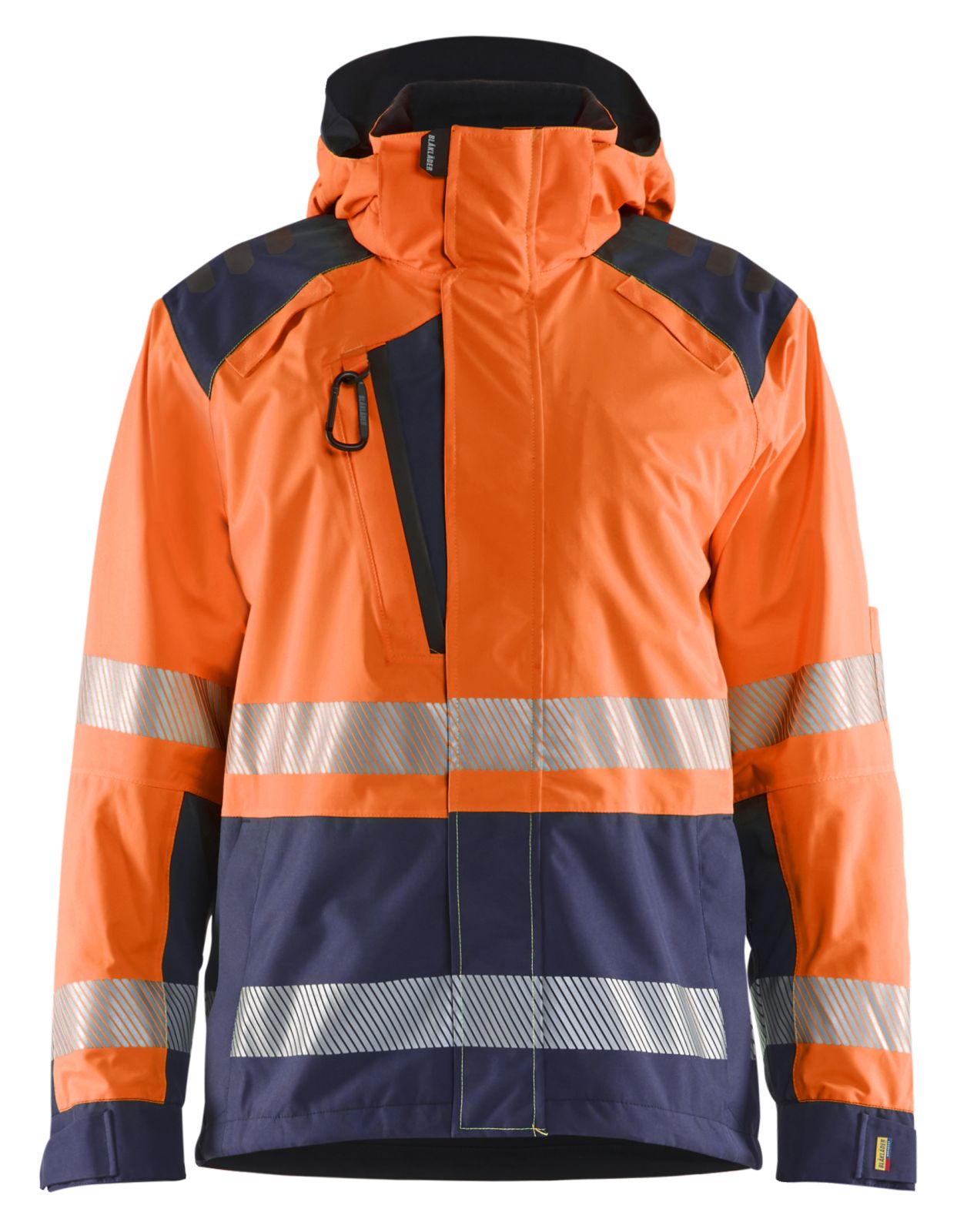 Blaklader High Vis jassen 44351987 shell HiVis waterdicht fluo oranje-marineblauw(5389)