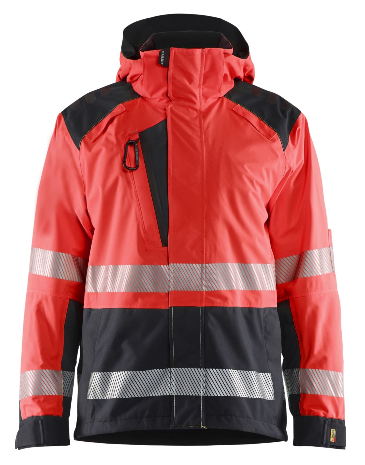 Blaklader High Vis jassen 44351987 shell HiVis waterdicht fluo rood-zwart(5599)