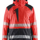 Blaklader High Vis jassen 44351987 shell HiVis waterdicht fluo rood-zwart(5599)