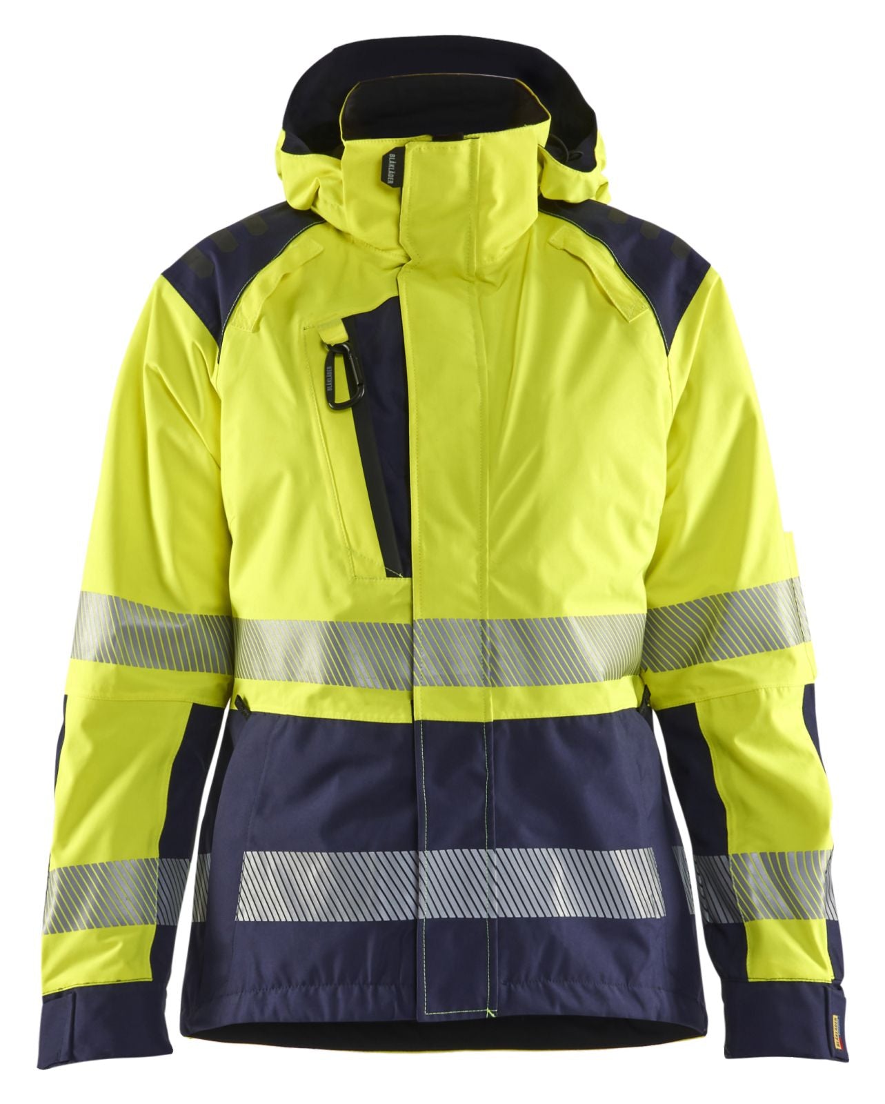 Blaklader High Vis jassen 44361987 shell HiVis waterdicht dames fluo geel-marineblauw(3389)