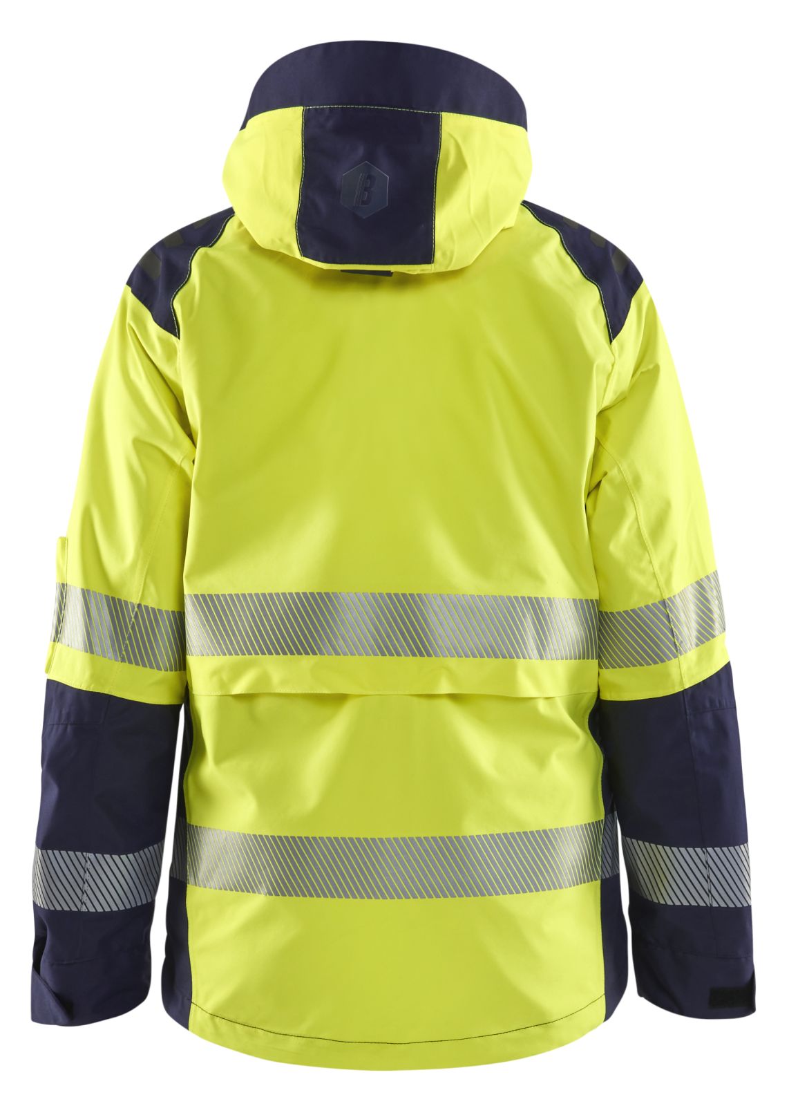 Blaklader High Vis jassen 44361987 shell HiVis waterdicht dames fluo geel-marineblauw(3389)