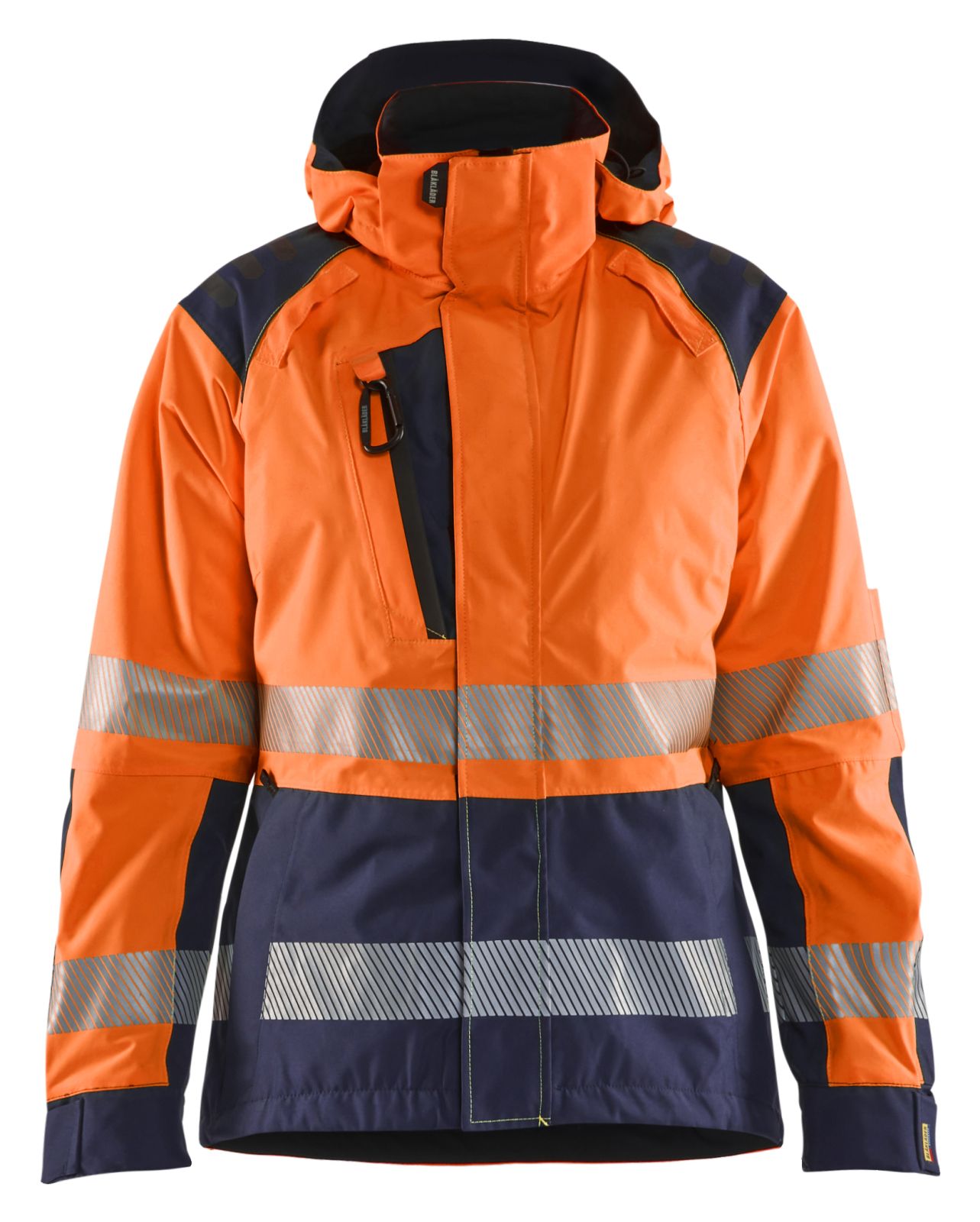 Blaklader High Vis jassen 44361987 shell HiVis waterdicht dames fluo oranje-marineblauw(5389)