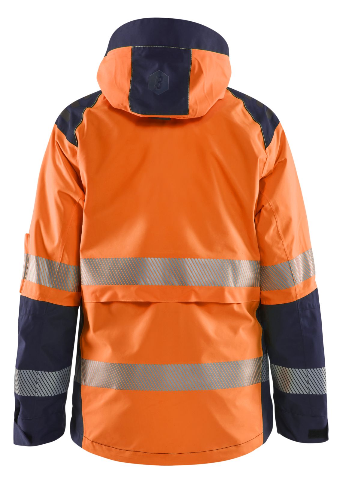 Blaklader High Vis jassen 44361987 shell HiVis waterdicht dames fluo oranje-marineblauw(5389)