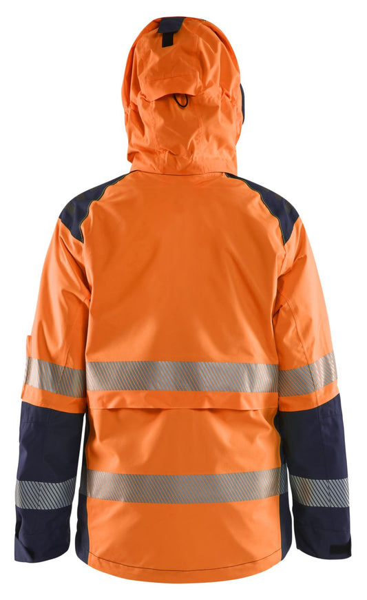 Blaklader High Vis jassen 44361987 shell HiVis waterdicht dames fluo oranje-marineblauw(5389)