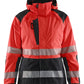 Blaklader High Vis jassen 44361987 shell HiVis waterdicht dames fluo rood-zwart(5599)
