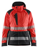 Blaklader High Vis jassen 44361987 shell HiVis waterdicht dames fluo rood-zwart(5599)