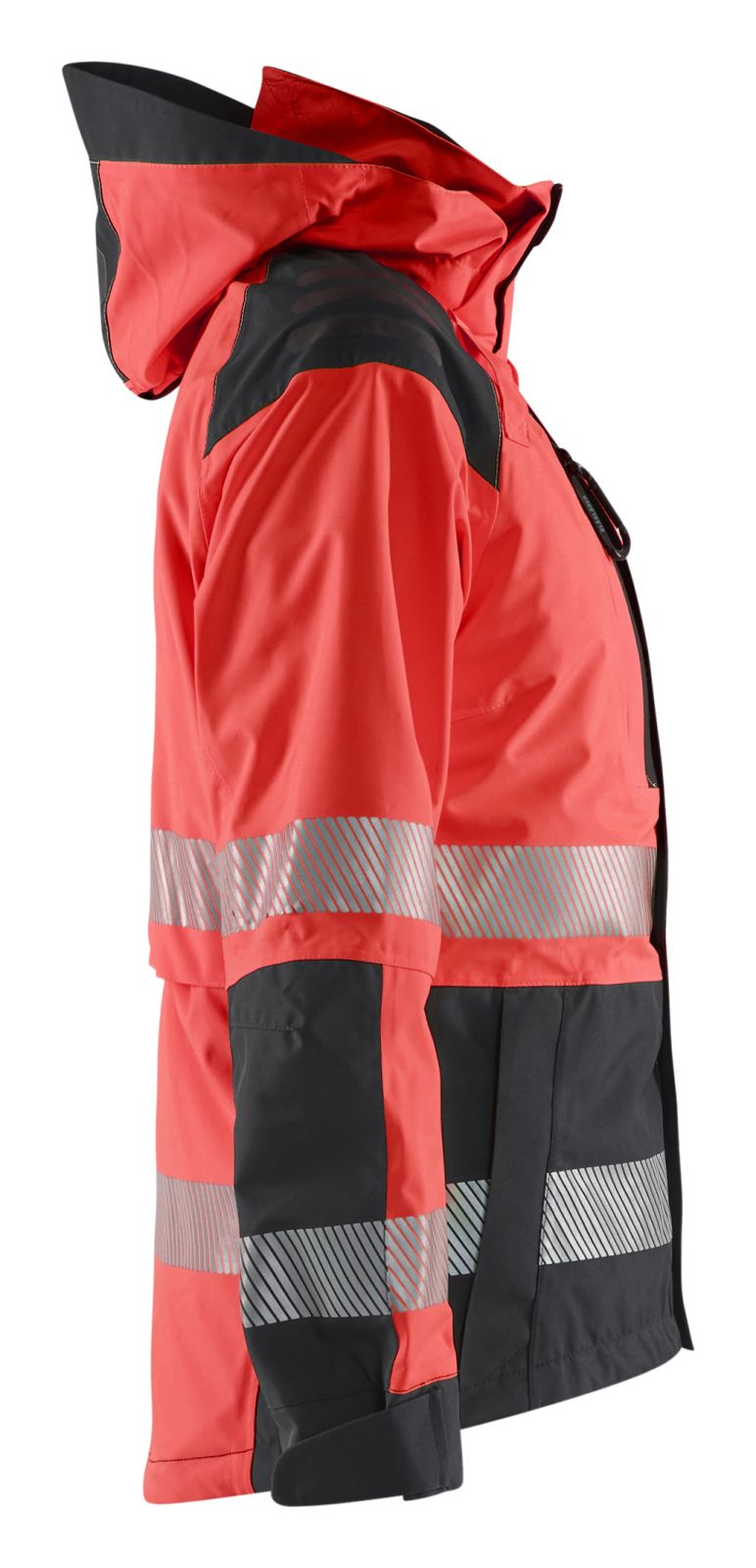 Blaklader High Vis jassen 44361987 shell HiVis waterdicht dames fluo rood-zwart(5599)