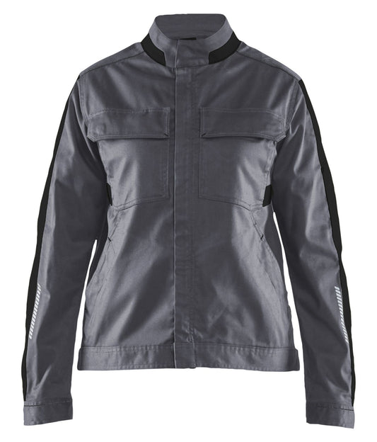 Blaklader Industrie Dames Jack 44431832 stretch midden grijs-zwart(9699)