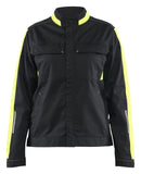 Blaklader Industrie Dames Jack 44431832 stretch zwart-fluo geel(9933)