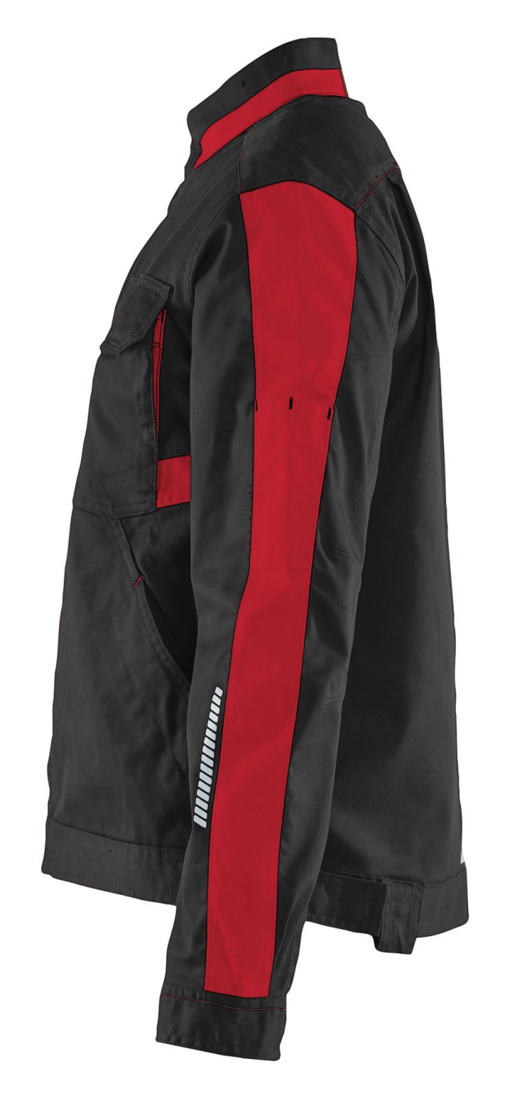 Blaklader Industrie Dames Jack 44431832 stretch zwart-rood(9956)