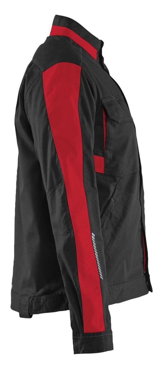 Blaklader Industrie Dames Jack 44431832 stretch zwart-rood(9956)