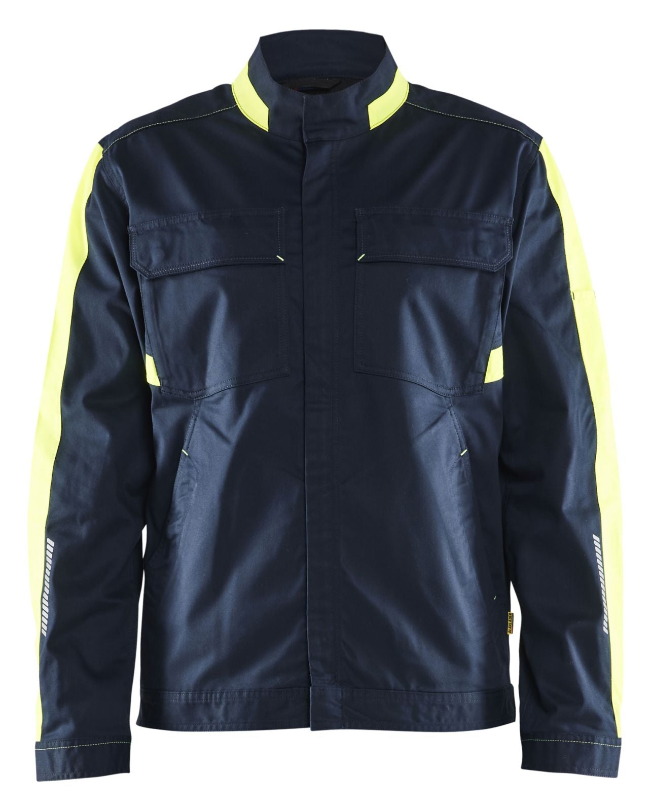 Blaklader Industrie jassen 44441832 stretch HiVis donker marineblauw-fluo geel(8633)