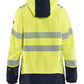 Blaklader Vlamvertragend Multinorm Dames jack 44491532 shell vlamwerend antistatisch waterdicht fluo geel-marineblauw(3389)