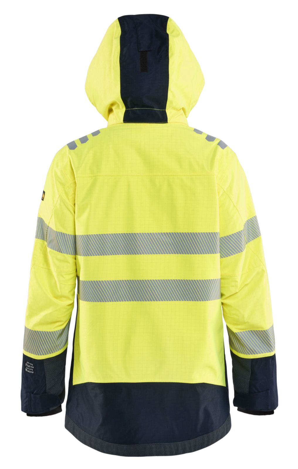 Blaklader Vlamvertragend Multinorm Dames jack 44491532 shell vlamwerend antistatisch waterdicht fluo geel-marineblauw(3389)