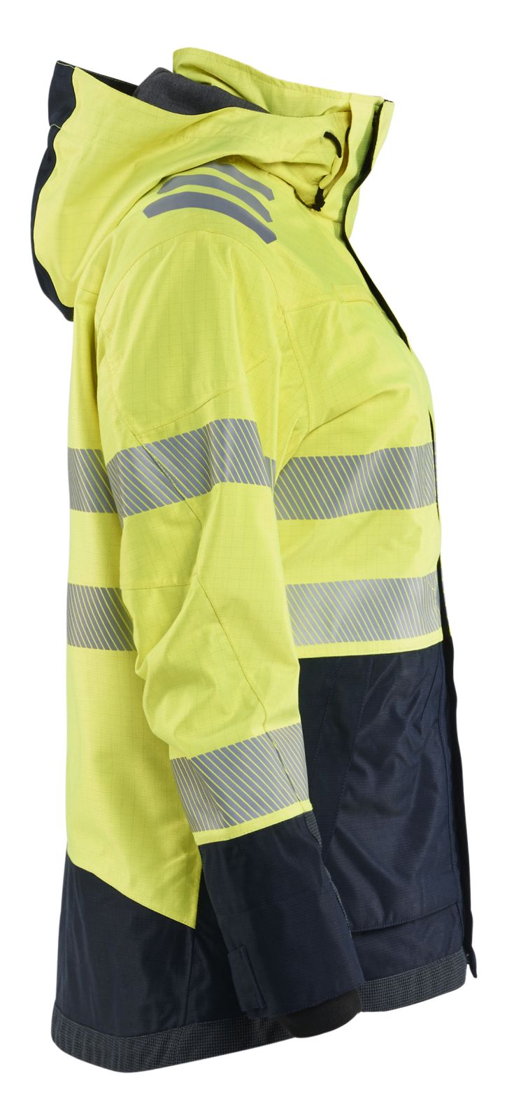 Blaklader Vlamvertragend Multinorm Dames jack 44491532 shell vlamwerend antistatisch waterdicht fluo geel-marineblauw(3389)
