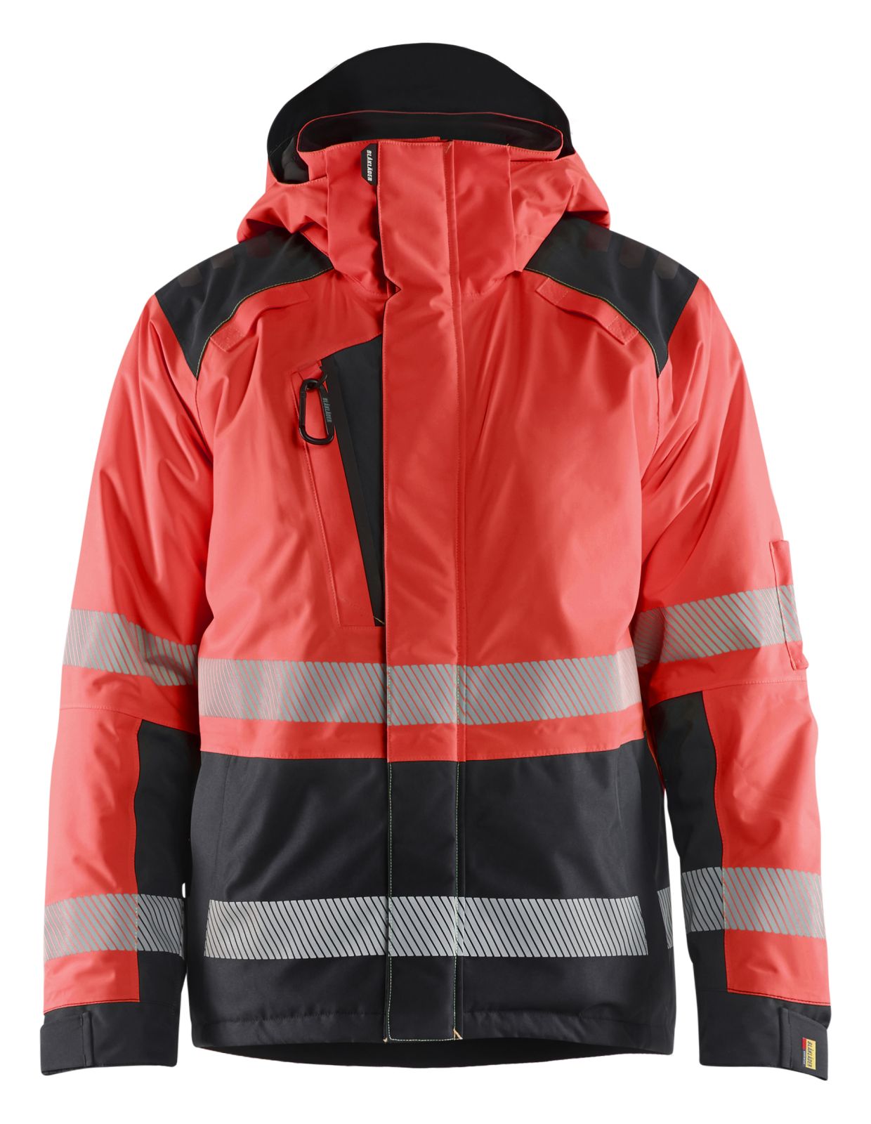 Blaklader High Vis jassen 44551987 winter HiVis fluo rood-zwart(5599)