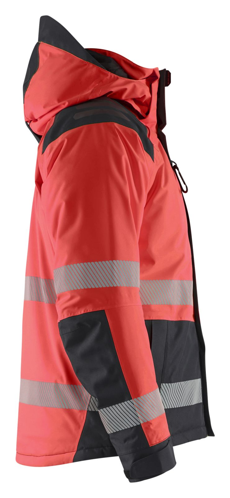 Blaklader High Vis jassen 44551987 winter HiVis fluo rood-zwart(5599)