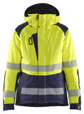Blaklader High Vis jassen 44561987 winter HiVis waterdicht dames fluo geel-marineblauw(3389)