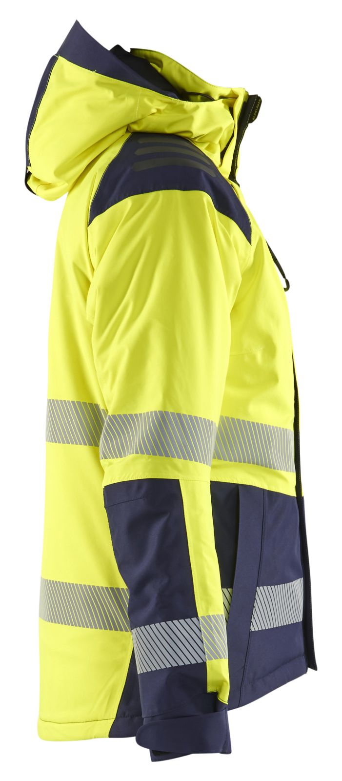 Blaklader High Vis jassen 44561987 winter HiVis waterdicht dames fluo geel-marineblauw(3389)