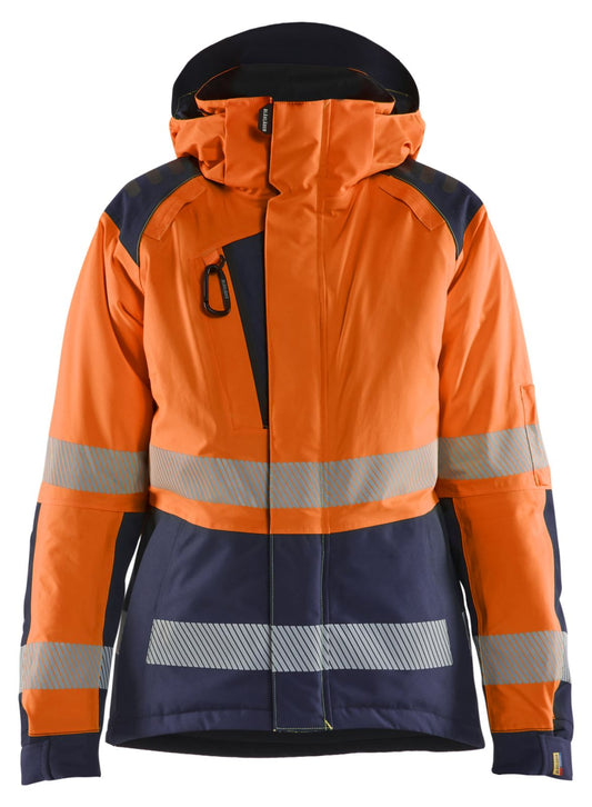 Blaklader High Vis jassen 44561987 winter HiVis waterdicht dames fluo oranje-marineblauw(5389)
