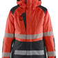 Blaklader High Vis jassen 44561987 winter HiVis waterdicht dames fluo rood-zwart(5599)