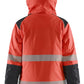 Blaklader High Vis jassen 44561987 winter HiVis waterdicht dames fluo rood-zwart(5599)