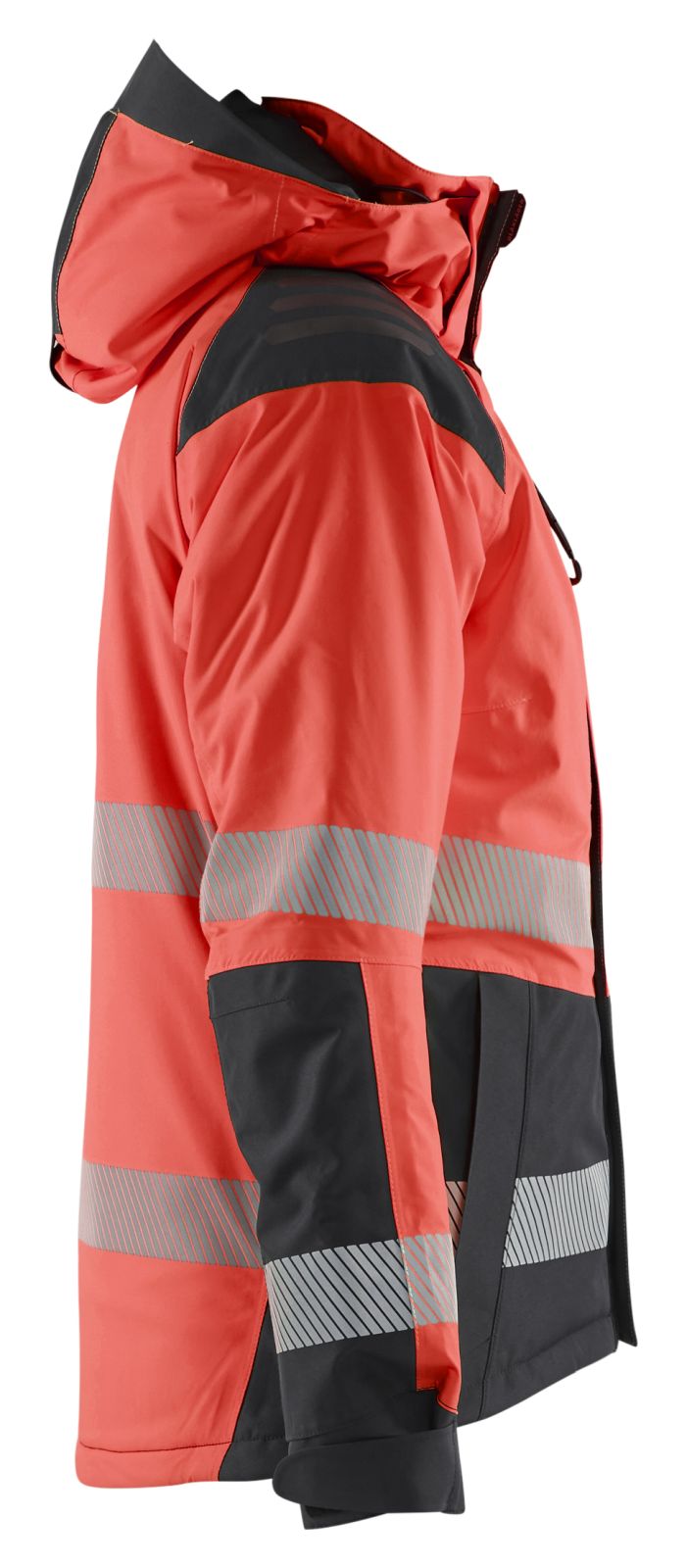 Blaklader High Vis jassen 44561987 winter HiVis waterdicht dames fluo rood-zwart(5599)