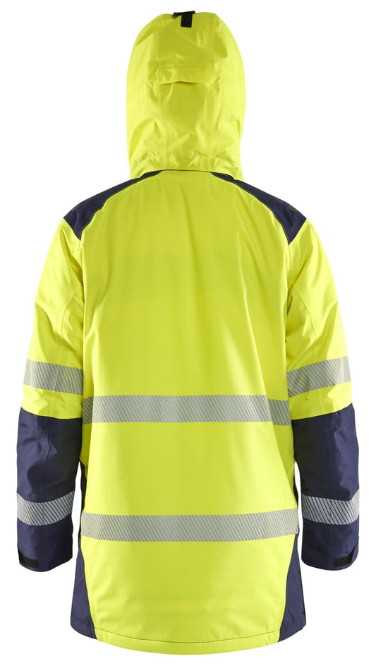 Blaklader High Vis jassen 44571987 winter HiVis waterdicht fluo geel-marineblauw(3389)