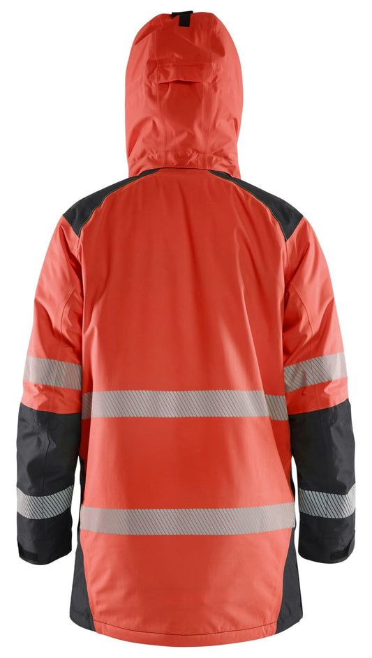 Blaklader High Vis jassen 44571987 winter HiVis waterdicht fluo rood-zwart(5599)