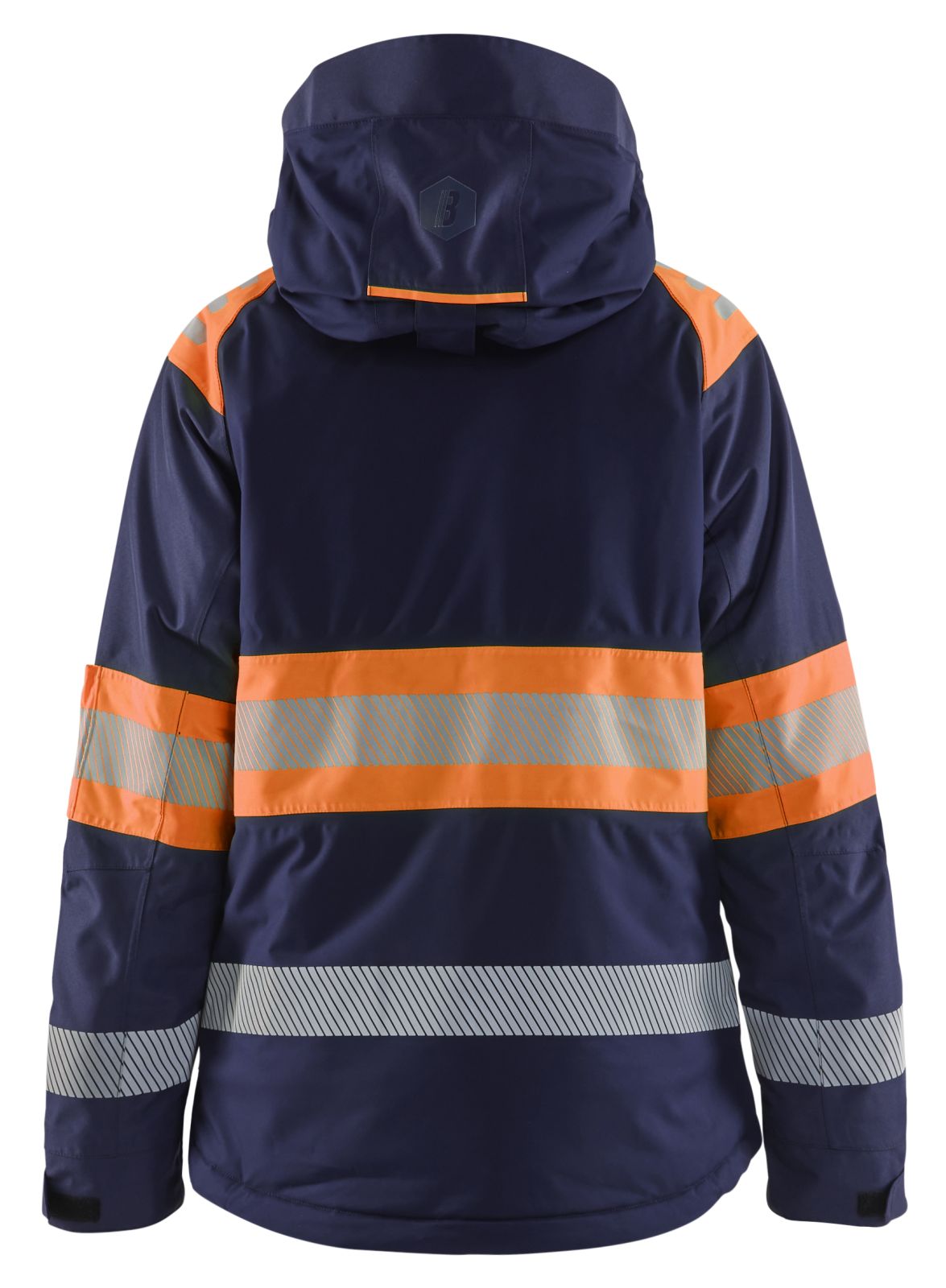 Blaklader High Vis jassen 44701977 winter HiVis waterdicht dames marineblauw-oranje(8953)