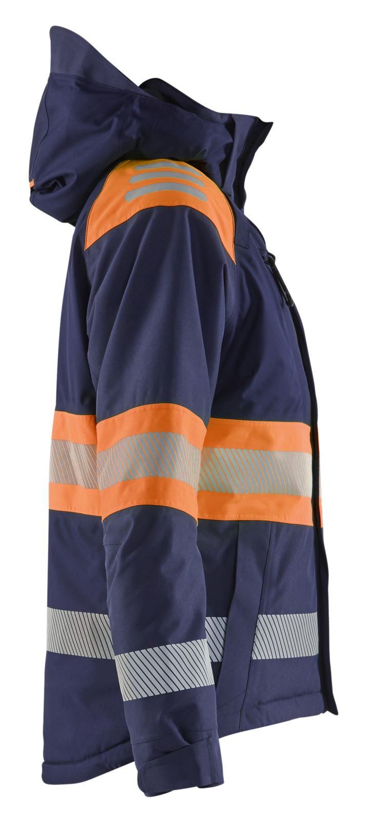 Blaklader High Vis jassen 44701977 winter HiVis waterdicht dames marineblauw-oranje(8953)
