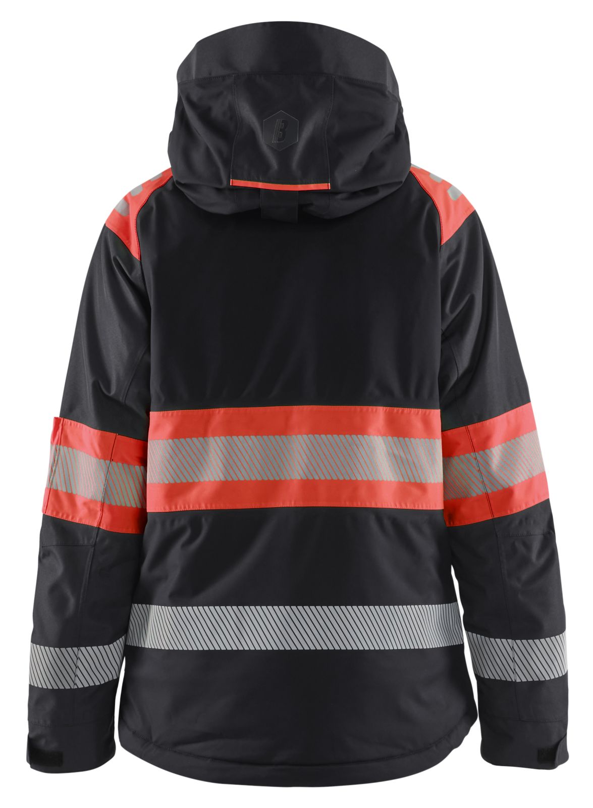 Blaklader High Vis jassen 44701977 winter HiVis waterdicht dames zwart-fluo rood(9955)