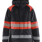 Blaklader High Vis jassen 44701977 winter HiVis waterdicht dames zwart-fluo rood(9955)