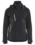 Blaklader Wind regen sneeuw Jack 44831917 stretch shell zwart-fluo geel(9933)