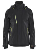 Blaklader Wind regen sneeuw Jack 44831917 stretch shell zwart-fluo geel(9933)