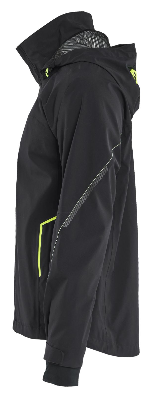Blaklader Wind regen sneeuw Jack 44831917 stretch shell zwart-fluo geel(9933)