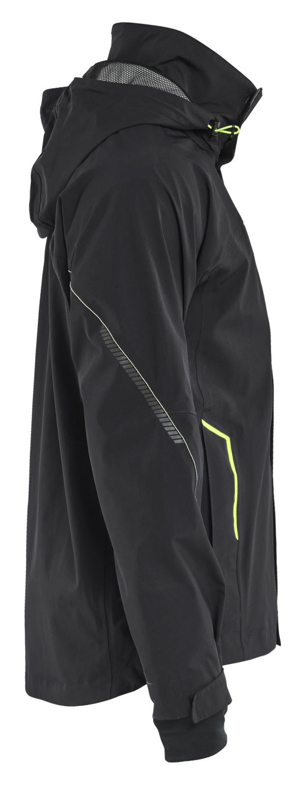 Blaklader Wind regen sneeuw Jack 44831917 stretch shell zwart-fluo geel(9933)