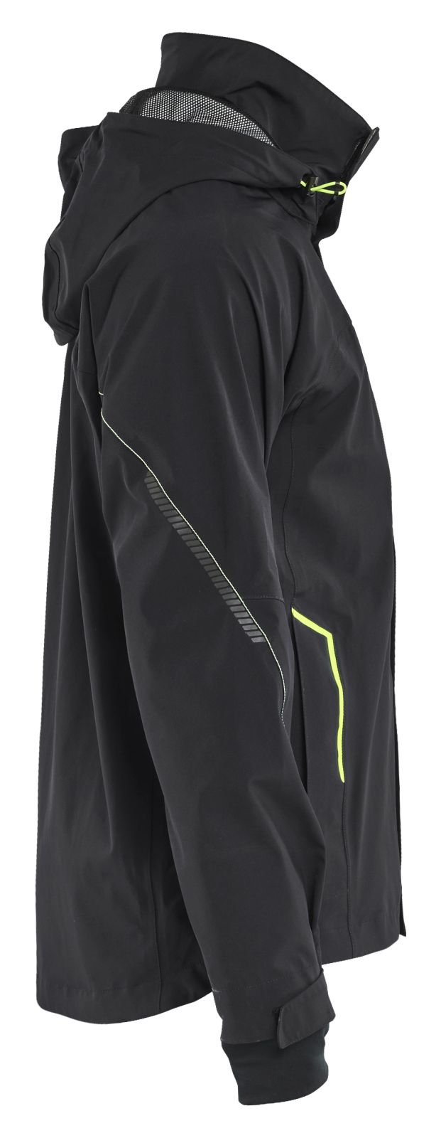 Blaklader Wind regen sneeuw Jack 44831917 stretch shell zwart-fluo geel(9933)