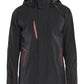 Blaklader Wind regen sneeuw Jack 44831917 stretch shell zwart-rood(9956)