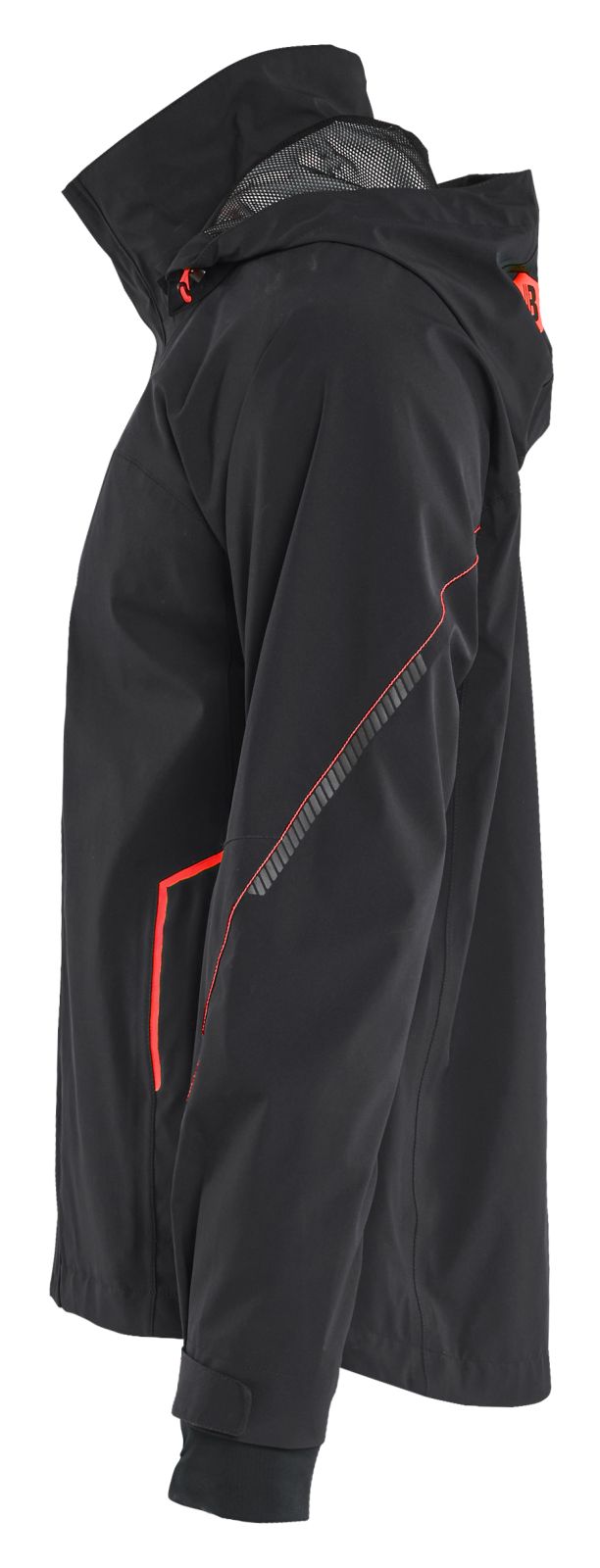 Blaklader Wind regen sneeuw Jack 44831917 stretch shell zwart-rood(9956)