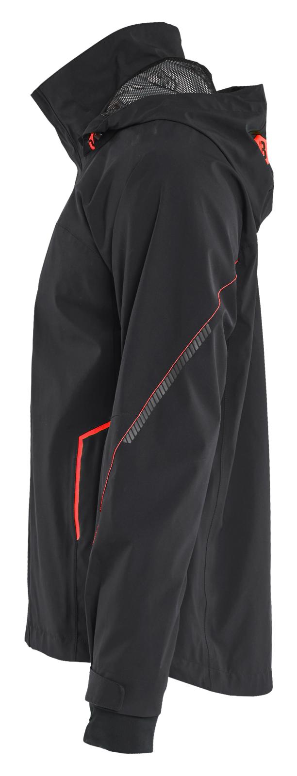 Blaklader Wind regen sneeuw Jack 44831917 stretch shell zwart-rood(9956)