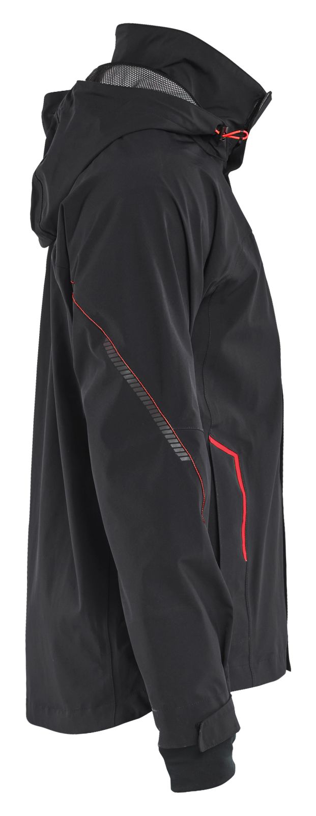 Blaklader Wind regen sneeuw Jack 44831917 stretch shell zwart-rood(9956)