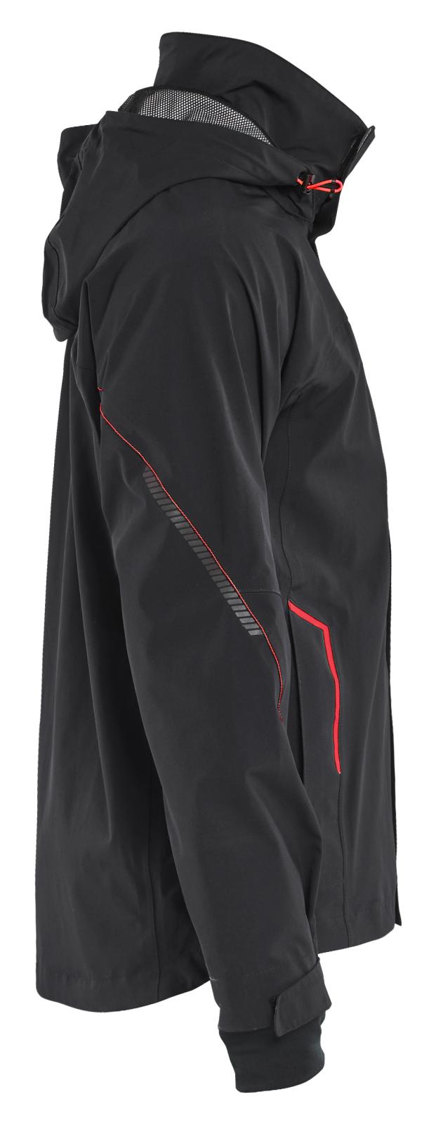 Blaklader Wind regen sneeuw Jack 44831917 stretch shell zwart-rood(9956)