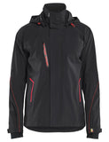 Blaklader Wind regen sneeuw Stretch Jack 44831917 shell zwart-rood(9956)