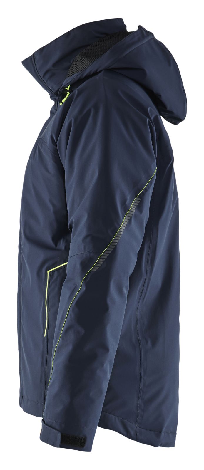 Blaklader Wind regen sneeuw Jassen 44841917 winter lichtgewicht waterdicht winddicht ademend stretch donker marineblauw-fluo geel(8633)
